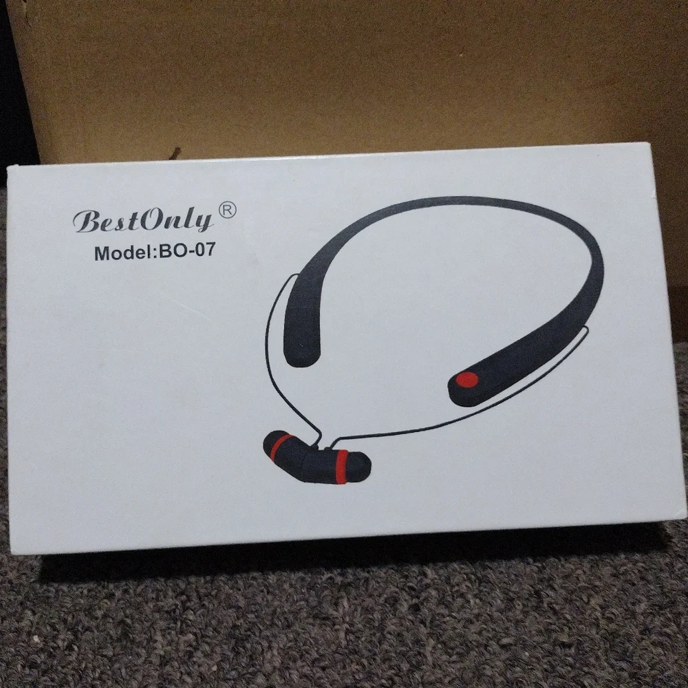 Best Only Wireless Neckband Headphones - Black and Red
